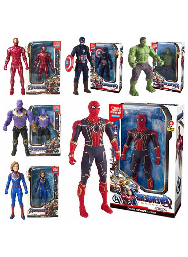Support A Generation Of Avengers Doll Ornaments Marvel 17 Luminous Doll Toy Model Hand Gift-Color:Hulk Bag  - Image 3