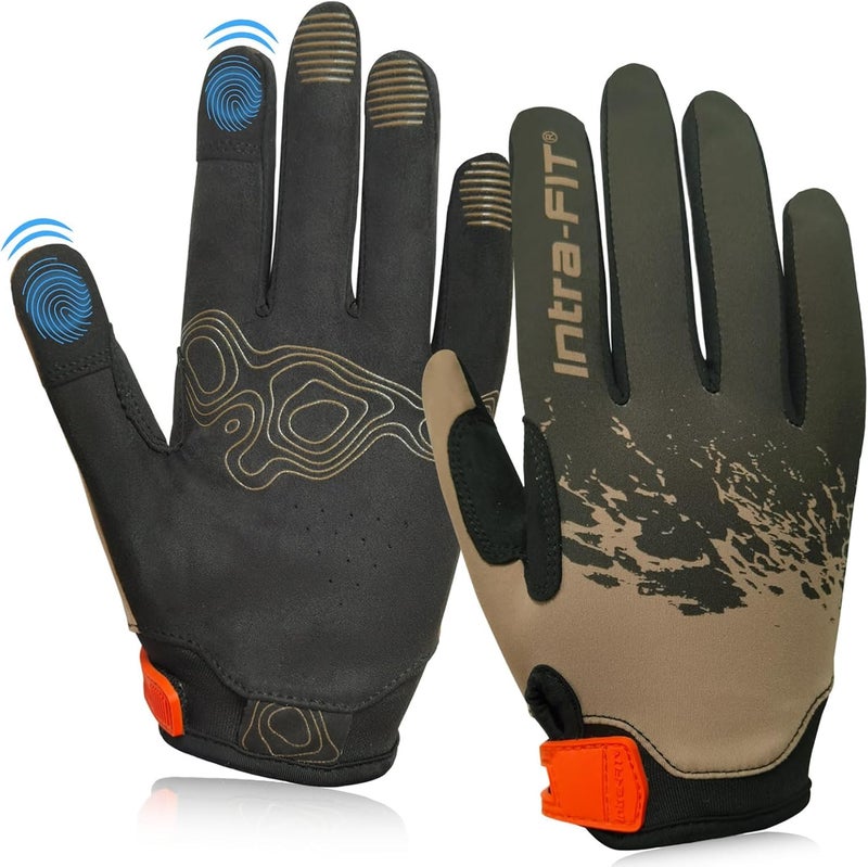 Intra-FIT Cycling Gloves for Men and Women - Touch Screen, Breathable, Lightweight Biking Gloves - Image 1