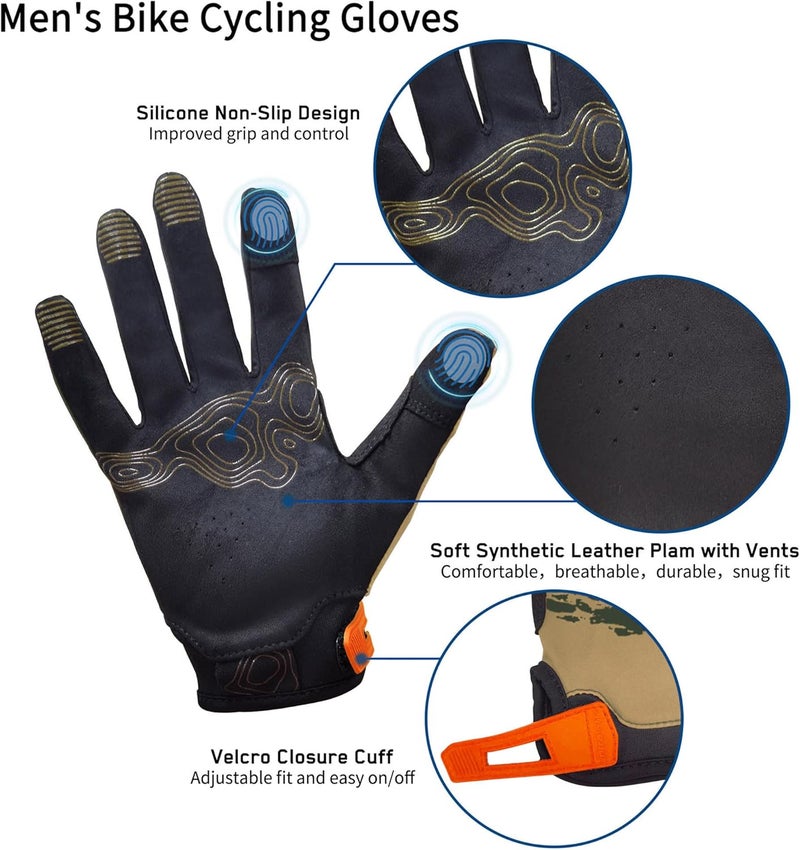 Intra-FIT Cycling Gloves for Men and Women - Touch Screen, Breathable, Lightweight Biking Gloves - Image 4