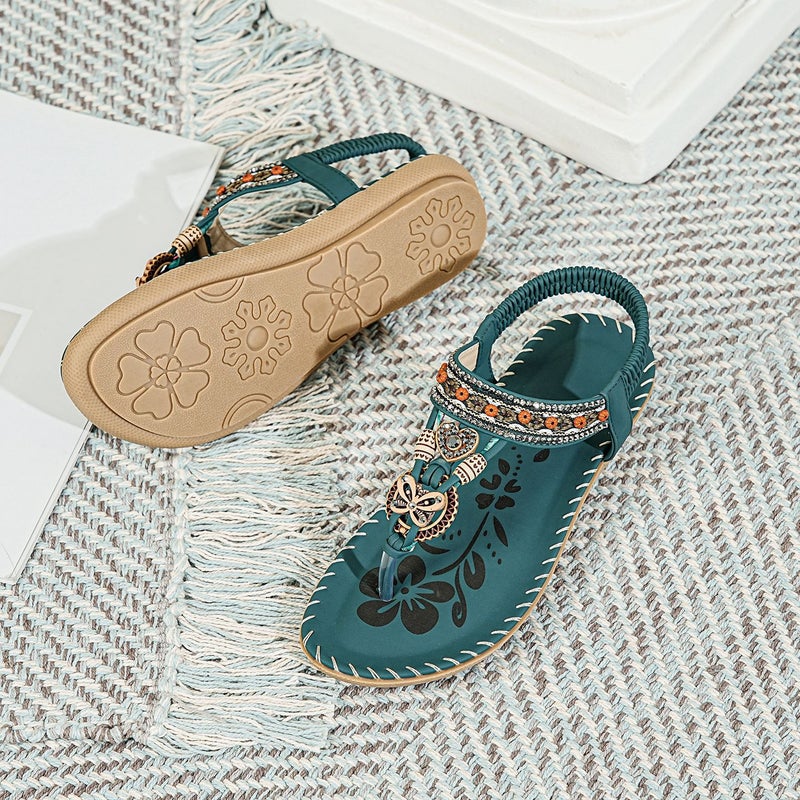 Aaa-Ab6 Summer 2026 New Lightweight and Comfortable Flat-Soled Women''s Casual Fashion Beach Sandals in Large Sizes - Image 1