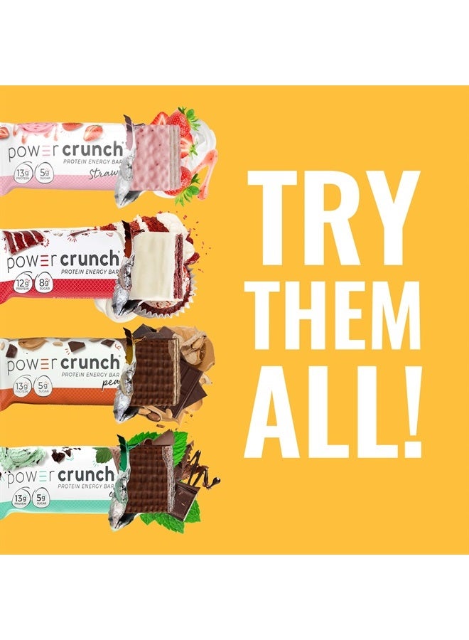 power crunch ألواح الوافر البروتينية، وجبات خفيفة غنية بالبروتين بطعم لذيذ، زبدة الفول السوداني، 1.4 أونصة (12 قطعة) - Image 5