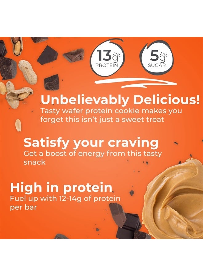 power crunch ألواح الوافر البروتينية، وجبات خفيفة غنية بالبروتين بطعم لذيذ، زبدة الفول السوداني، 1.4 أونصة (12 قطعة) - Image 2