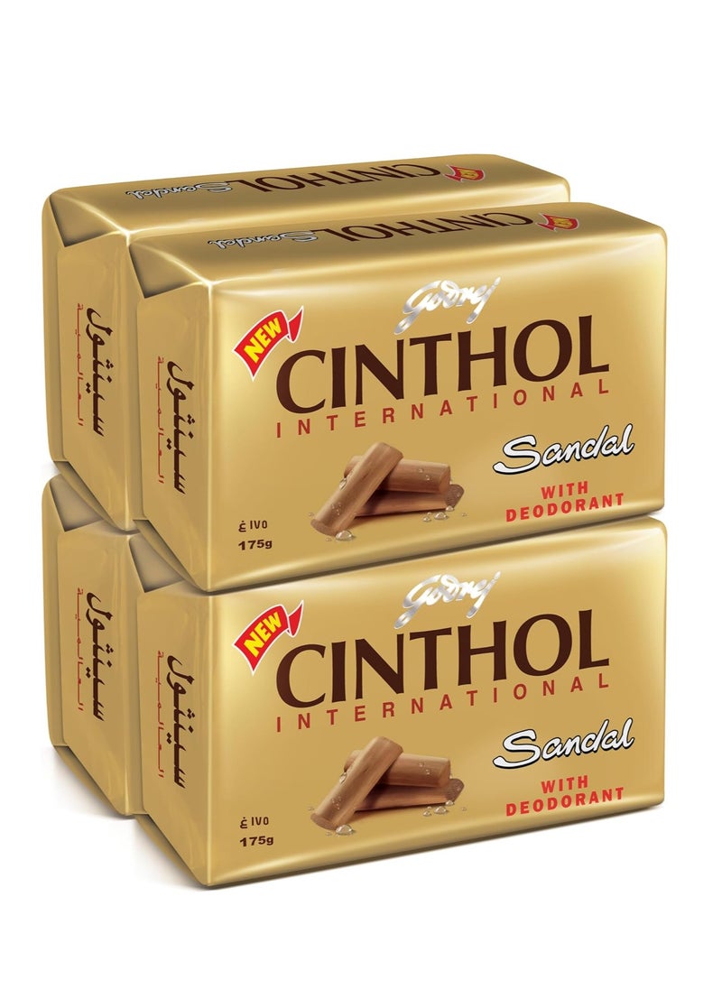 Godrej Cinthol Herbal Bath Soap With Deodorant 175g Pack of 4 