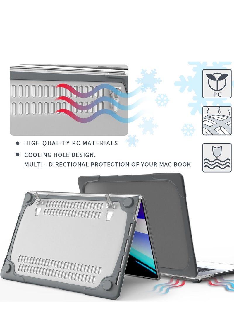 GULFLINK - Hard Shell Case Cover with Kickstand Shockproof Function for MacBook Pro (A2141) 16 inch - Image 1