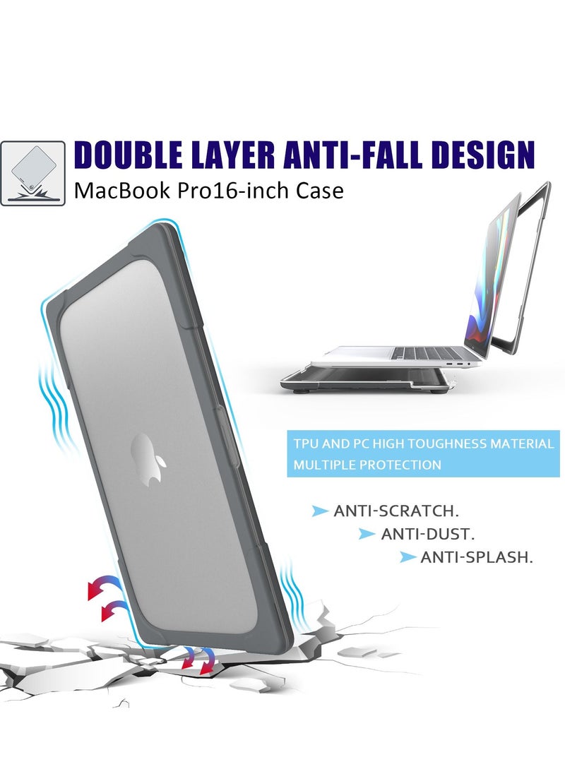 GULFLINK - Hard Shell Case Cover with Kickstand Shockproof Function for MacBook Pro (A2141) 16 inch - Image 1