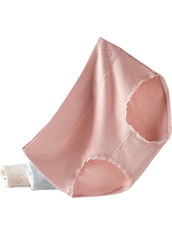 THREEGUN [Yun Gan Series] Women'S Underwear, Pure Cotton Panties, Antibacterial Crotch, Comfortable, Breathable, No Wedgie, Triangle Briefs - Image 3