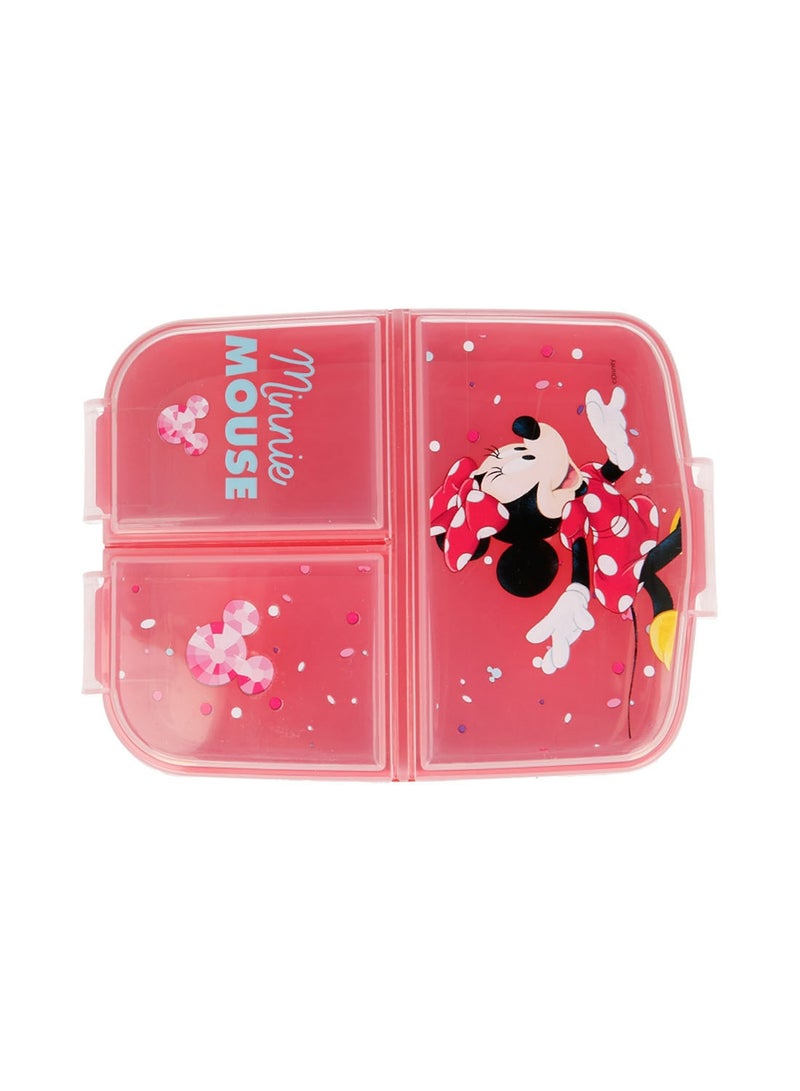 Disney Multi Compartment Minnie Electric Doll Sandwich Box Multicolour - Image 1