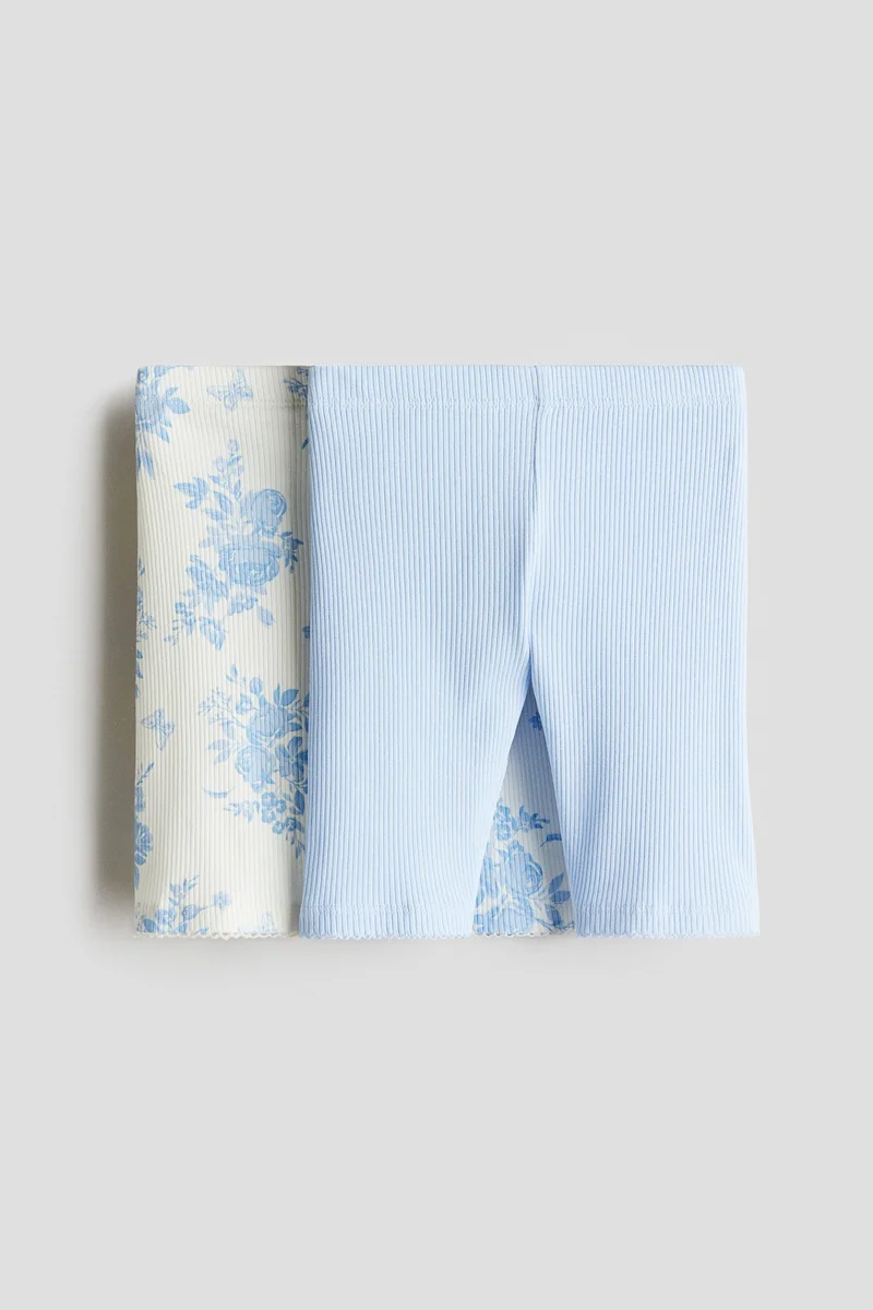 H&M 2-pack ribbed cycling shorts