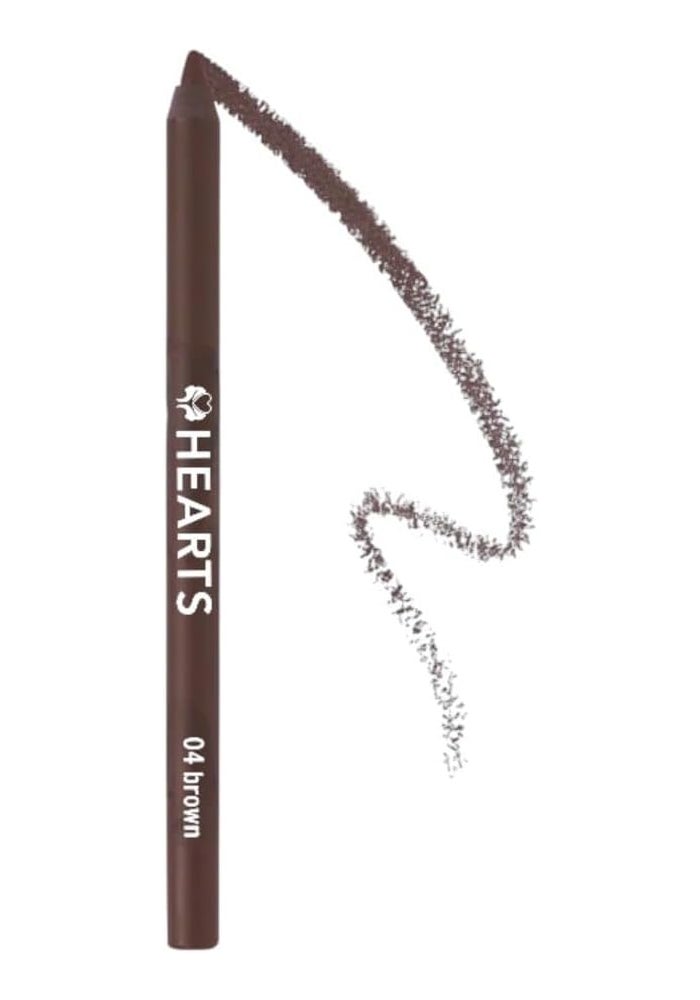 Hearts قلم كحل مقاوم للماء - بني 04 - Image 1