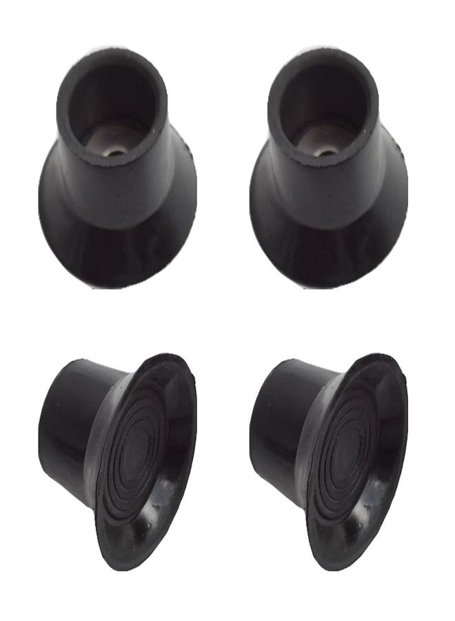 RecDec 4 Pack Mini Trampoline Leg Caps Replacement ID 1 Inch Rubber Cap Tips for Mini Rebounder Trampoline Foldable Mini Trampoline Fitness Trampoline Fitness Rebounder Indoor Workout Rebounders - Image 1