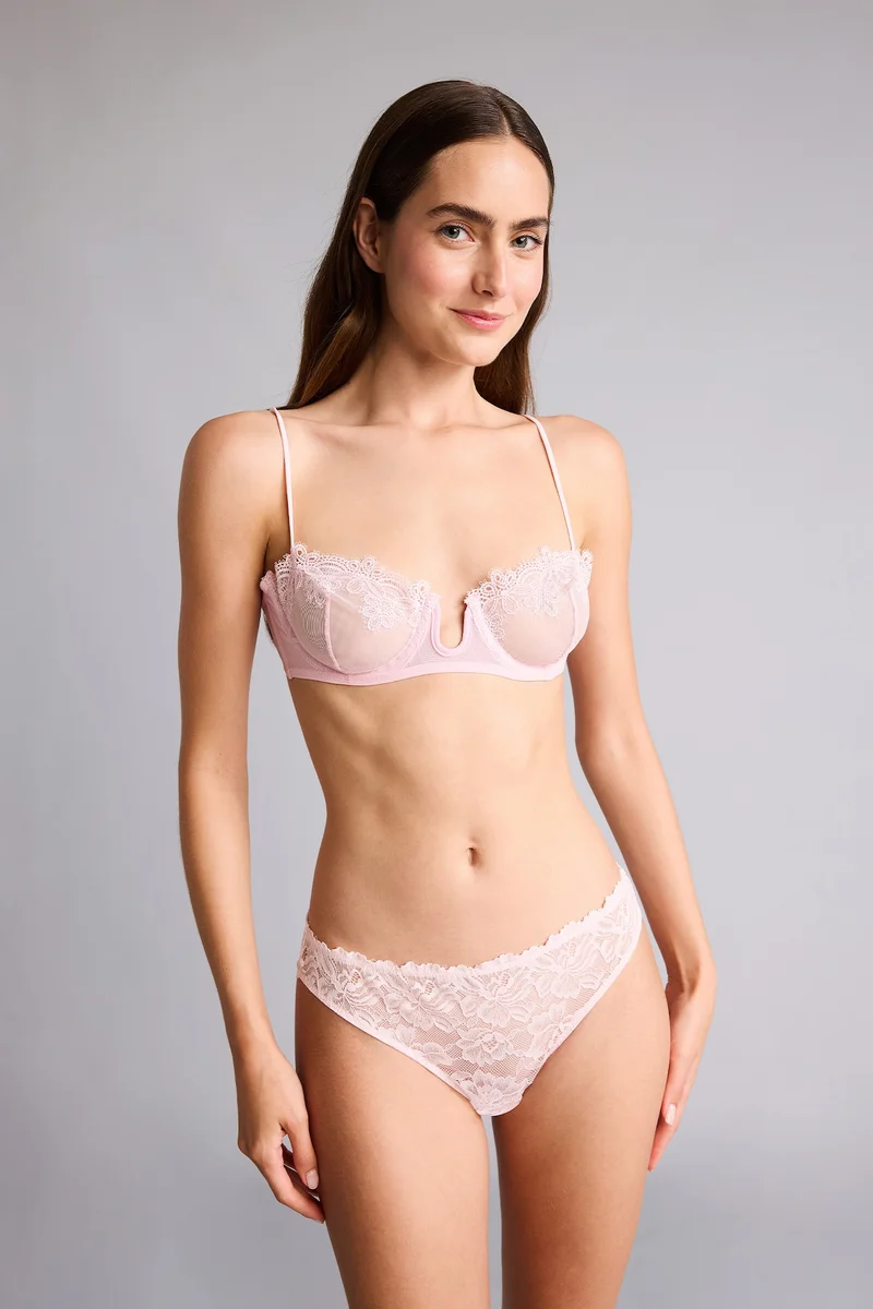 ديفاكتو Lace Detail Brazilian Briefs