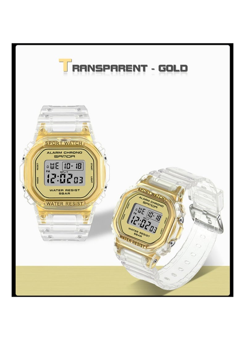 Sanda - Men's Multifunctional Sports Waterproof Electronic Watch - Image 1