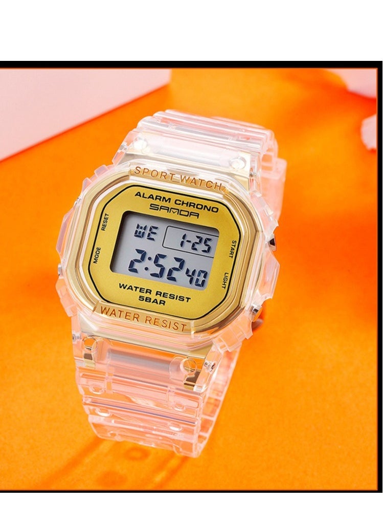 Sanda - Men's Multifunctional Sports Waterproof Electronic Watch - Image 1