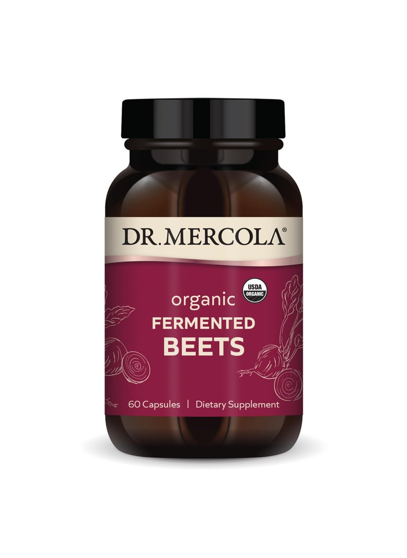 Dr. Mercola Organic fermented beets 60 capsules | dietary supplement  - Image 1