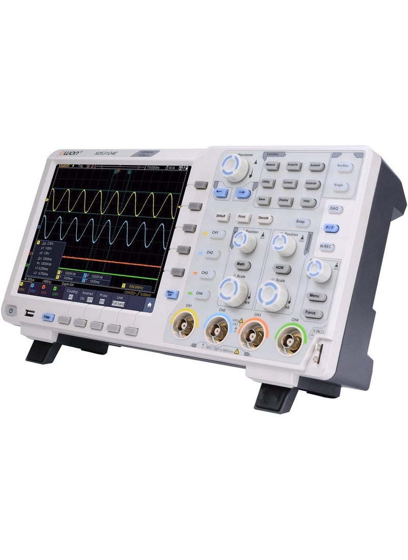Owon OWON XDS3104E Digital Oscilloscope 100Mhz DSO 4 Channels 1GSS 8 BITS LCD with Touch screen Function45000 wfmss refresh rate40M record length Standard I2CSPIRS232 and CAN decoding  - Image 3