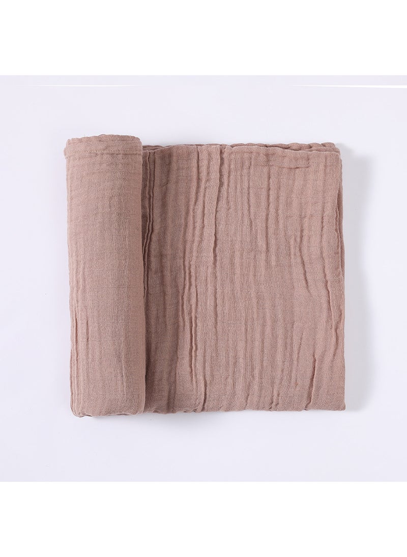 Generic Cotton Baby Swaddle Blanket Newborn Wrap Deep Khaki (#4735/130g) 