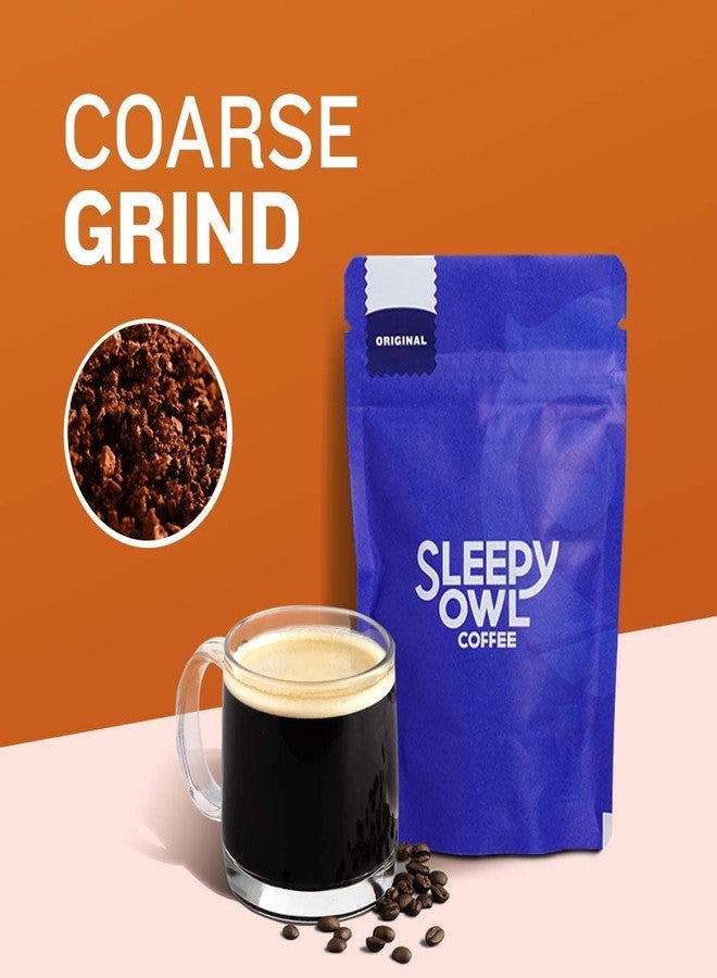 Sleepy Owl Ground Coffee Bag For French Press Sampler Pack | 50G X 4 Flavours - Dark Roast, Original Medium Roast, French Vanilla & Hazelnut | Coarse Grind | Directly Sourced From Chikmagalur - Image 4