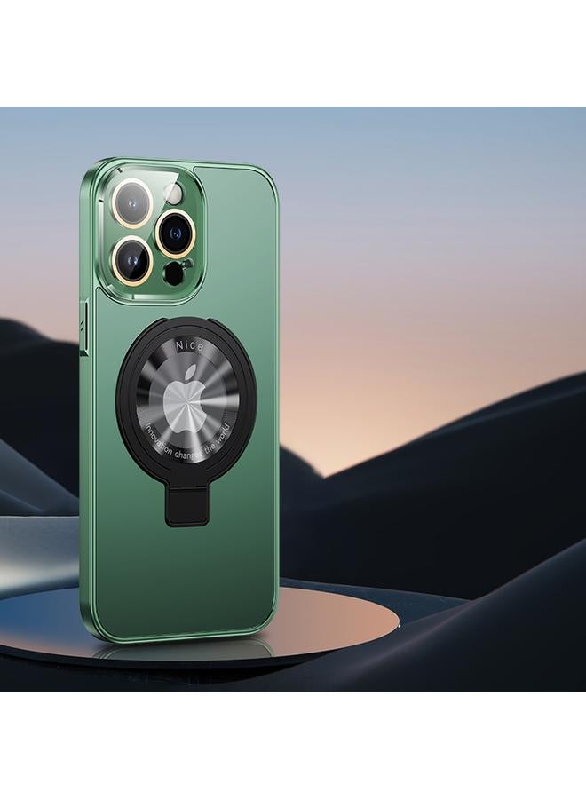 Zaboon Case For iPhone 13 Pro Max Metal Paint Frosted PC MagSafe Phone Case with Lens Film - Image 1