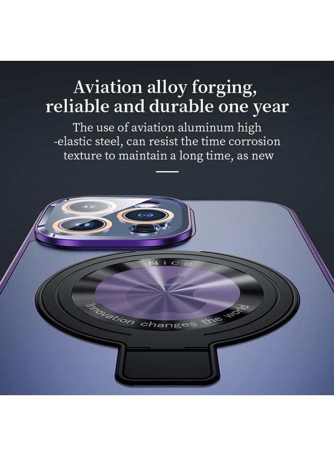 Zaboon Case For iPhone 13 Pro Max Metal Paint Frosted PC MagSafe Phone Case with Lens Film - Image 4