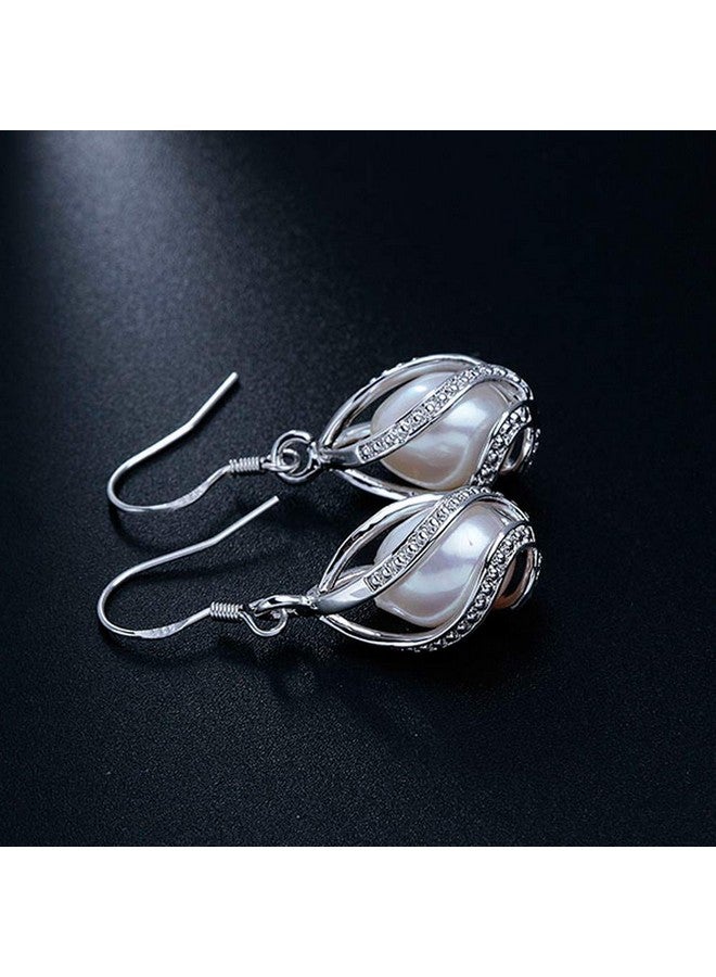 HENGSHENG 100% Natural Freshwater Pearl Jewelry Sets For Women Fashion 925 Sterling Silver Earrings&Pendant Wedding Jewelry White - Image 2