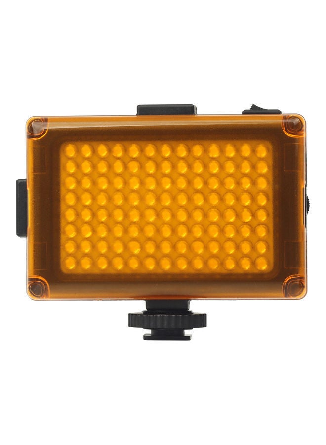 NIBEMINENT On-Camera Mini LED Light Black/Orange/White  - Image 1