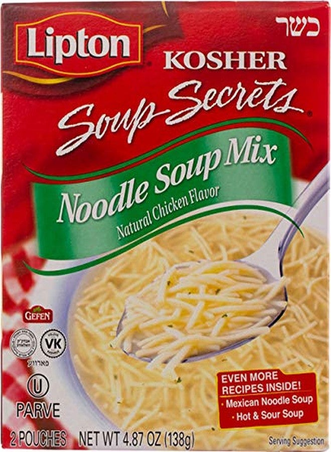 Gefen Lipton Soup Secrets Noodle Soup, Chicken Flavor, 4.09oz (12 Pack) - Image 1
