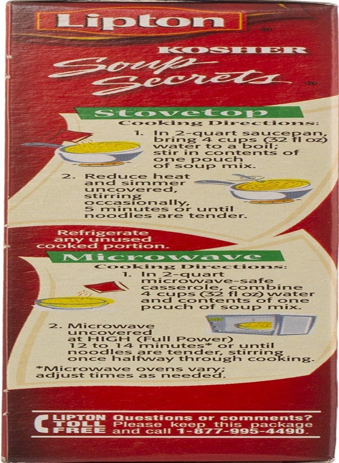 Gefen Lipton Soup Secrets Noodle Soup, Chicken Flavor, 4.09oz (12 Pack) - Image 3