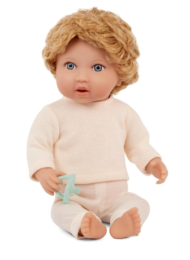 لولا بيبي دمية صبي بشعر أشقر مموج 14بوصة - LBY7292Z - Image 1