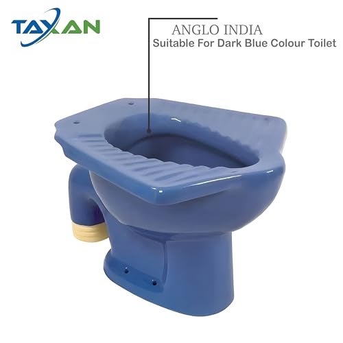 TAXAN POLYMERS TAXAN Anglo Indian Toilet Seat Cover with Round Edges, PVC Cover for Indian Toilet Seat - High Glossy Finish, Sleek Design - Non-Soft Closing Commode Seat with Cover with Installation Kit (19.5x16 IN) - Image 4