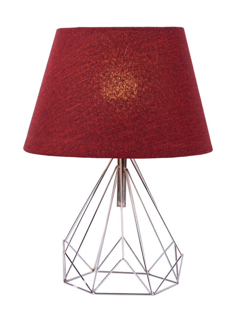 NAGAFA SHOP bruno 1 lamp Dark red silver table lamp TDRS 1