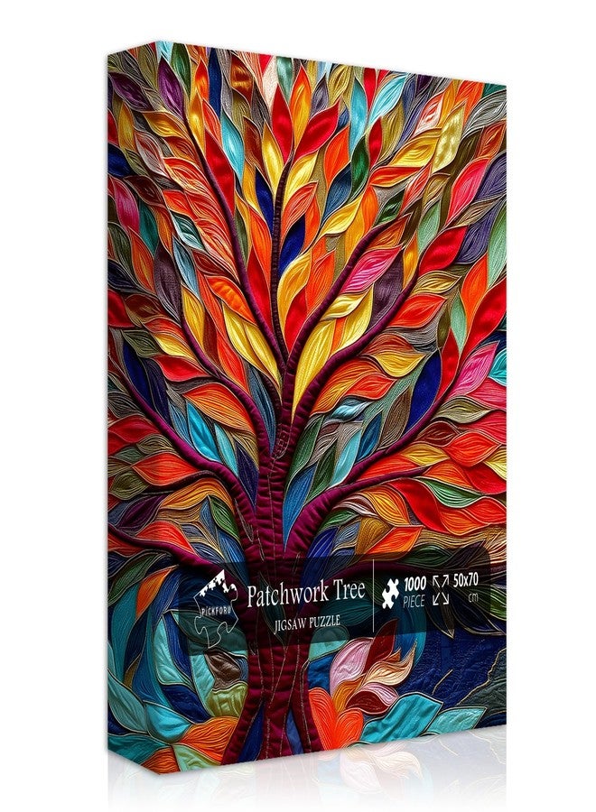 PICKFORU Patchwork Tree Jigsaw Puzzle for Adults 1000 Pieces - Image 1