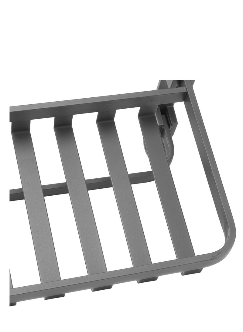 Towel Rack, Toilet Rack, Non-Punching Bathroom Rack, Integrated Pendant, Toilet Space Aluminum Bath Towel Rack (Installation Package Nails and Glue)