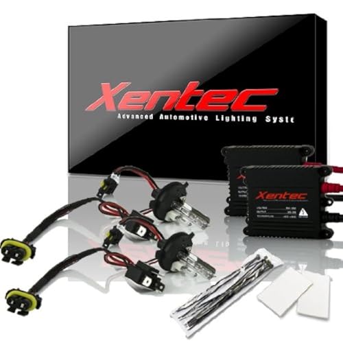 Xentec H4 (HB2) Hi/Lo 8000K HID Xenon Bulb Bundle with 55W EP Alloy Slim Ballast (Lightning Blue, high Beam Halogen) - Image 1