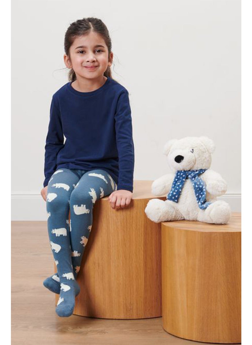 Tchibo Kids Girl 2 Pack Allover Print Legging, Blue  - Image 1