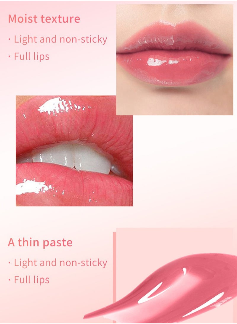 HelloKiss Lip Glow Oil Set, Glossy Lip Plumper, Long Lasting Waterproof Mirror Lip Tint Stain for Reduce Fine Wrinkles, Moisturize and Increase Elasticity for Women  - Image 4