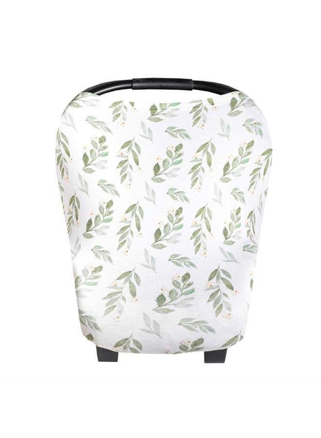 Copper Pearl Multi-Use Cover: Car Seat & Stroller Cover - Sun Protection, All-Season, Stylish Designs - Fern - Image 1