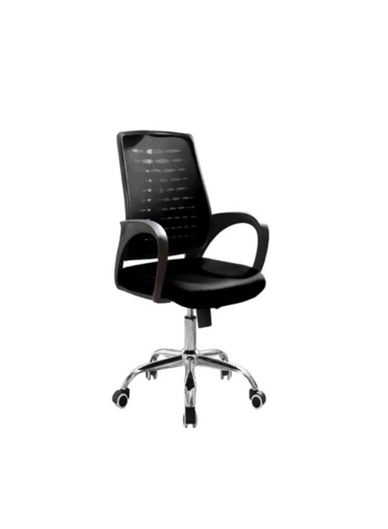 Swivel Office Chair Black/Grey 49x49x70cm - Image 1