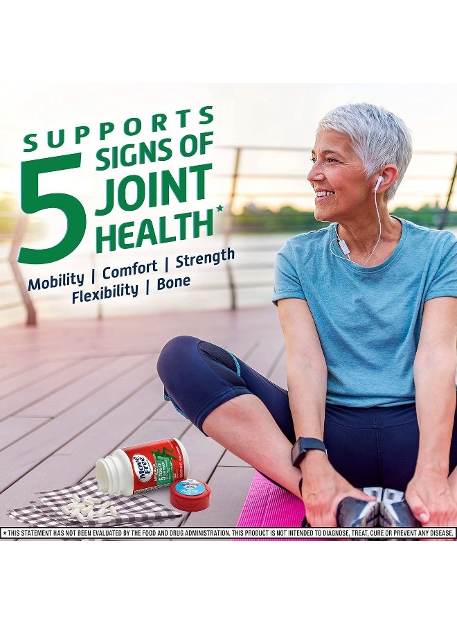 Move Free مكمل دعم المفاصل المتقدم جلوكوزامين كوندروايتين MSM، يدعم الحركة والراحة والقوة والمرونة والعظام - 3X120 زجاجة (120 حصة) - Image 4