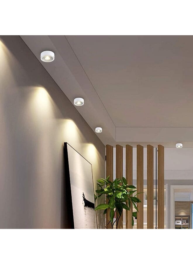 Royal 10W LED Surface Mounted Spotlight C1010 – 7000K Cool White Ceiling Light, 47° Beam Angle, 750lm, Modern Round COB Downlight - Image 5