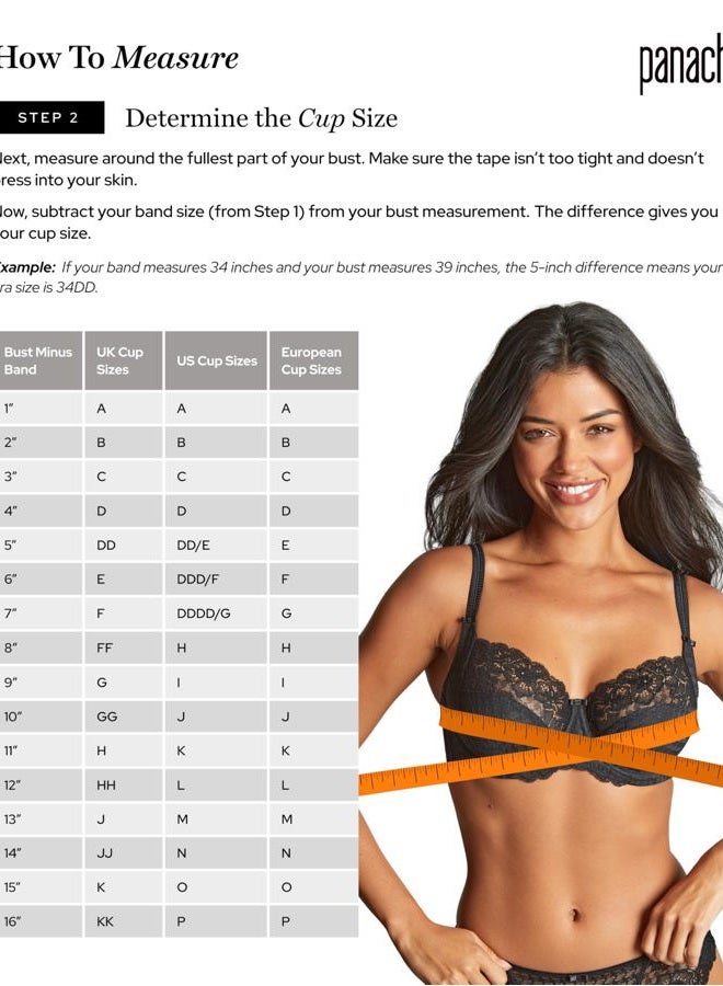 Panache Women's Underwired Sports Bra, Grey Marl, 80E - Image 2