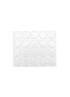 Yueton yueton Pack of 100 Clear 1" Round Craft Bottle Caps Epoxy Self Adhesive Stickers for Hair Bows, Pendants,Scrapbooks  - Image 1