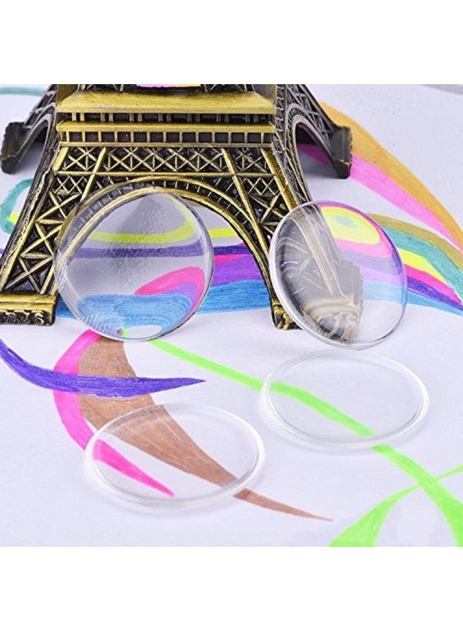 yueton Pack of 100 Clear 1" Round Craft Bottle Caps Epoxy Self Adhesive Stickers for Hair Bows, Pendants,Scrapbooks - Image 5