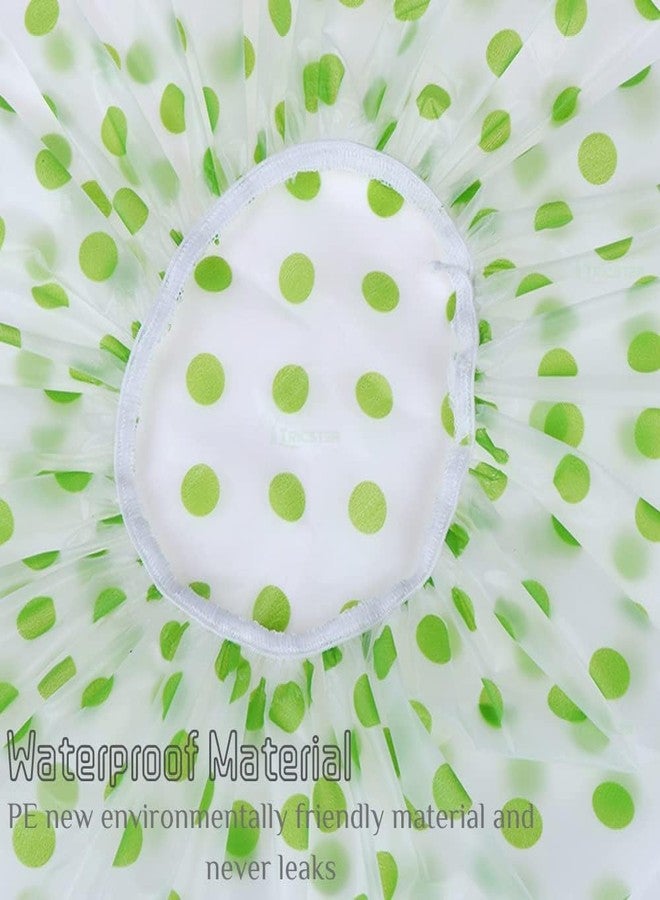 RIXTEC Shower Cap Set of 6 for Women, Reusable Waterproof Elastic Eva Free-Size Bathroom Shower Caps - For Homes, Spas, Salons, Hair Treatment, Beauty Parlors (Multicolored and Multi-design) - Image 3
