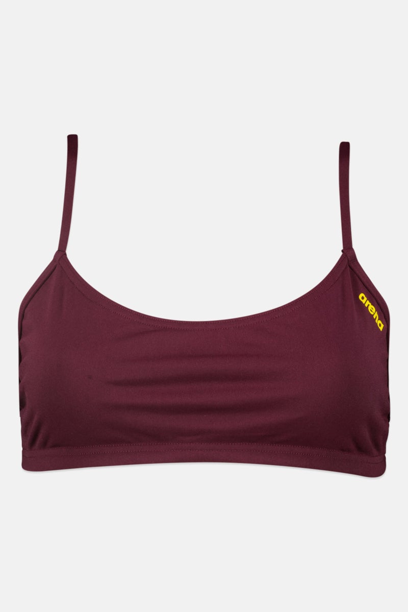 arena بلوزة بيكيني بدون حشوة للنساء، بورغندي - Image 1