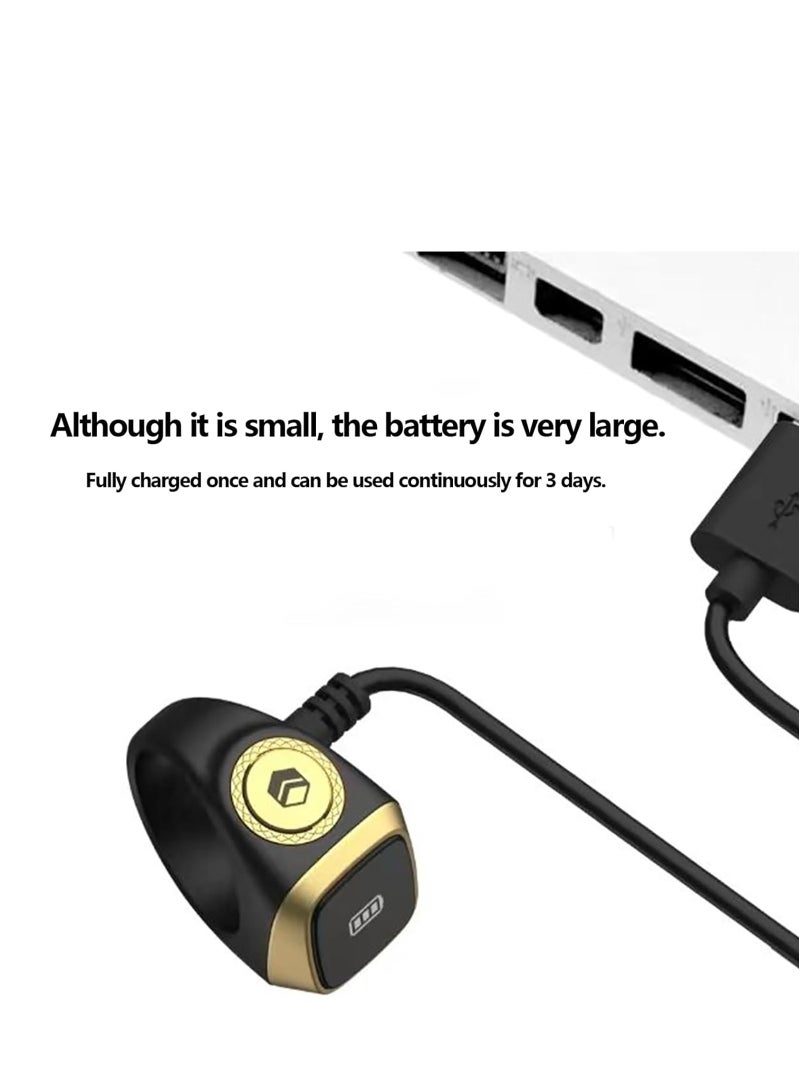 Smart Tasbih Zikr Ring, 20mm Muslim Digital Azan Alarm Clock, Tasbih Counter Smart Ring - Image 5