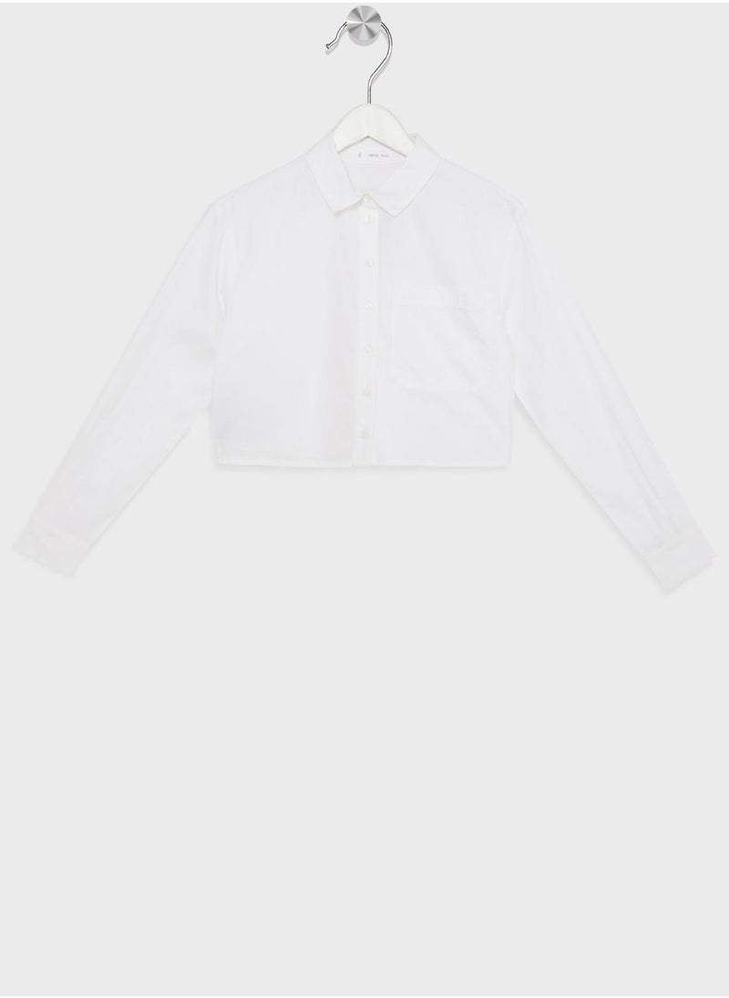 MANGO Youth Essential Shirt  - Image 1