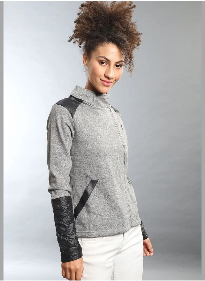 Campus Sutra Stylish Color block Jacket
