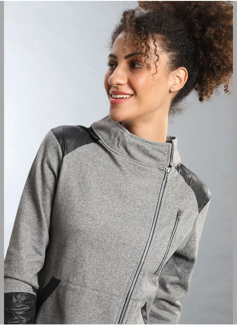 Campus Sutra Stylish Color block Jacket