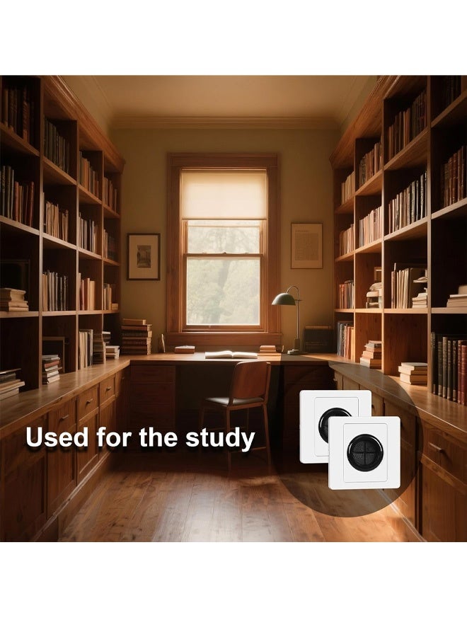 غطاء مدخل الكابل - غطاءان جداريان لكابلات التلفزيون/المكتب المنزلي | غطاء جداري قابل للتعديل لفتحات الكابلات لتغطية المنافذ والمقابس وترتيب الأسلاك - Image 4