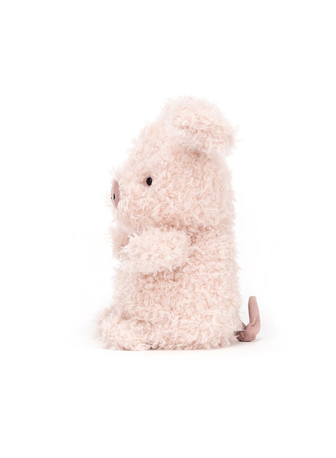 Jellycat Little Pig 18 cm Soft Plush Toy, Small Pink Piglet Teddy, Cute Farm Animal Collectable, Cuddly Gift for Babies, Kids & Plush Lovers - Image 3